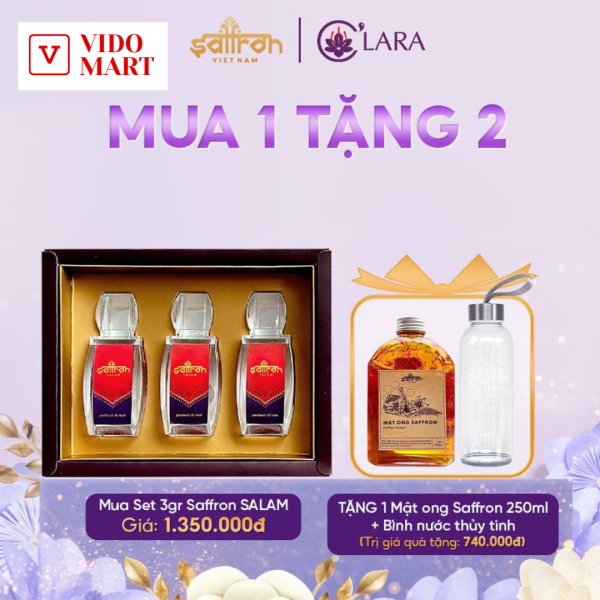 Saffron Salam 3 Gram – Tặng chai mật ong Saffron 700.000đ