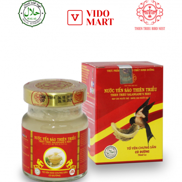Nước yến sào cao cấp Thiên Triều (đường phèn) 70ml/hũ