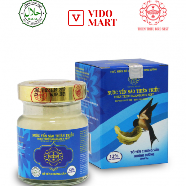 Nước yến sào cao cấp Thiên Triều (không đường) 70ml/hũ