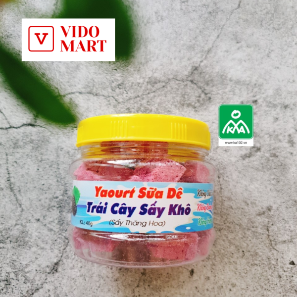 Sữa chua/ Yaourt sữa dê sấy vị dâu tằm – Hũ 40g
