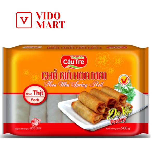 Chả giò hoa mai nhân thịt Cầu Tre gói 500g