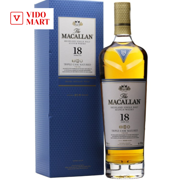 Rươụ Macallan 18 Fine Oak 700ml 43% Vol