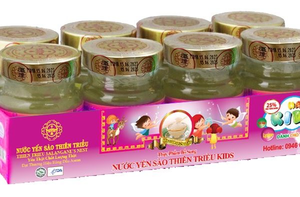 Lốc 8 lọ Yến sào cao cấp Thiên Triều KIDS 25%