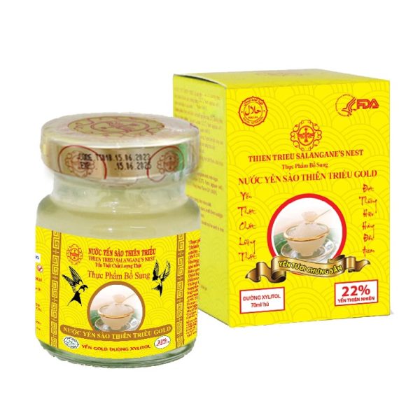 Yến sào cao cấp Thiên Triều Có đường GOLD 22%